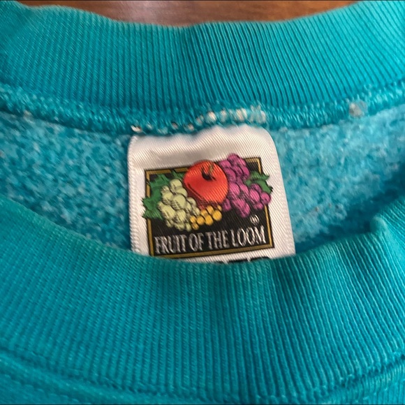 80s Fruit of the Loom THick Sweatshirt - Picture 3 of 4
